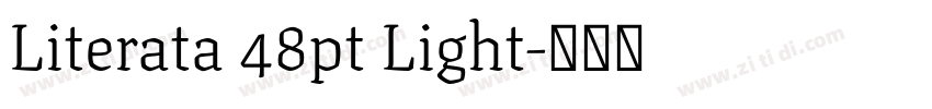 Literata 48pt Light字体转换